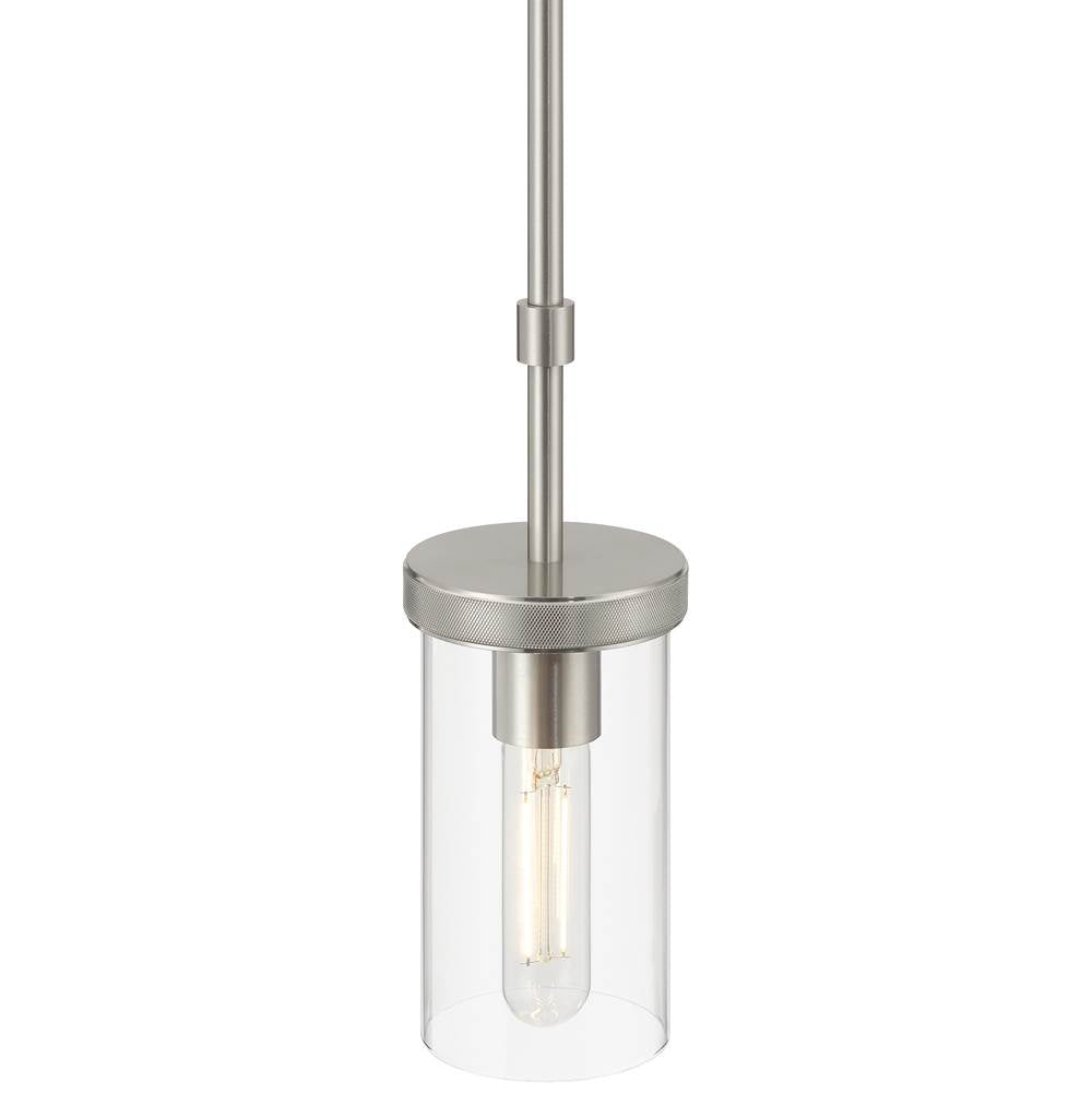 Access Lighting 62309-BS/CLR Brushed Steel 1 Light Pendant Image 2