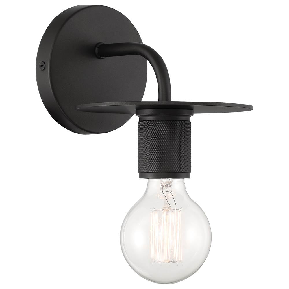 Access Lighting 62339-BL Black 1 Light Wall Sconce Image 1