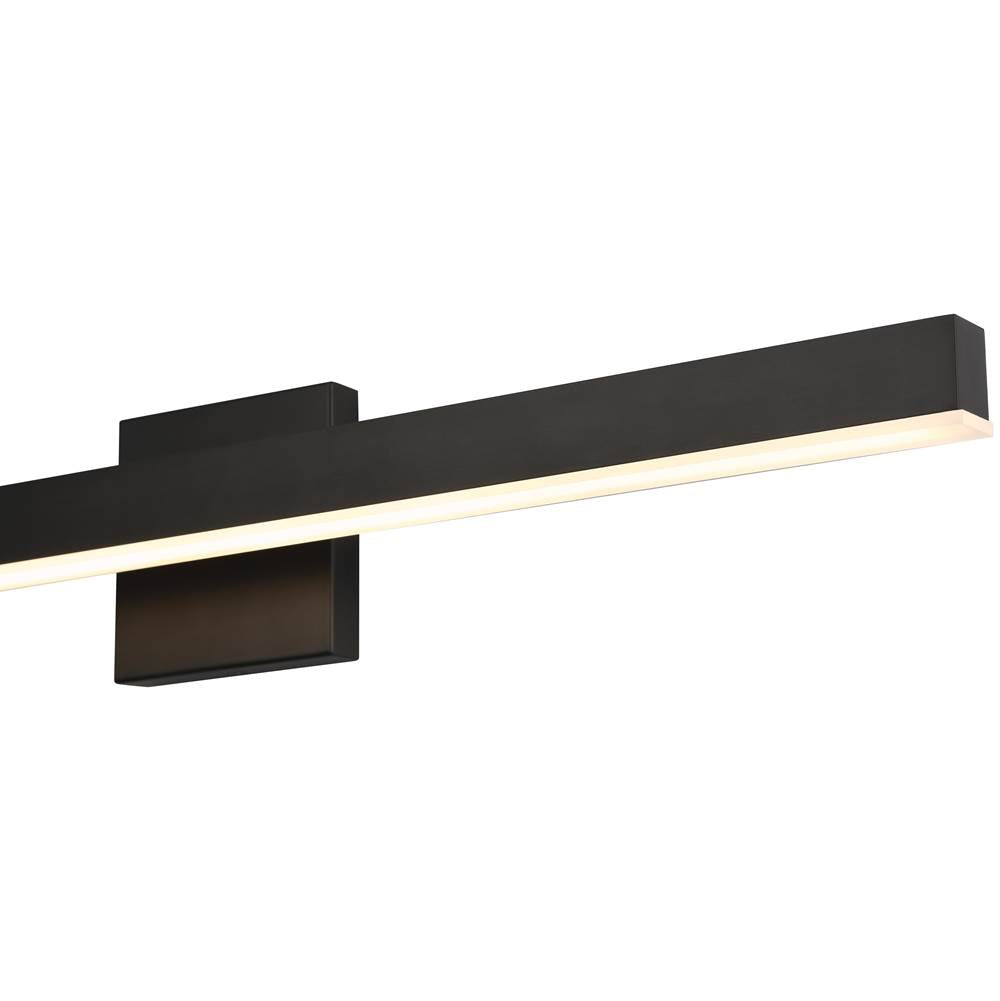 Access Lighting 62363LEDDCS-MBL/WHT Matte Black Led Vanity Image 5