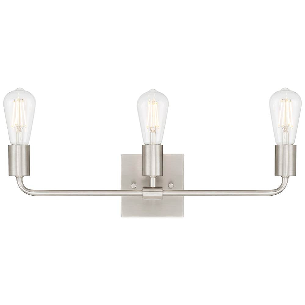 Access Lighting 62443-BS Brushed Steel 3 Light Vanity Image 7