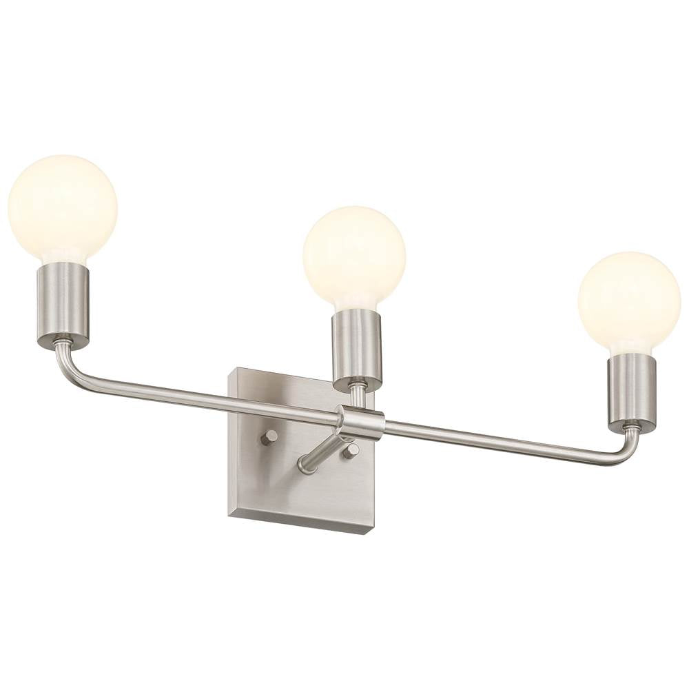 Access Lighting 62443-BS Brushed Steel 3 Light Vanity Image 2