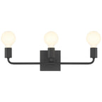 Access Lighting 62443-MBL Matte Black 3 Light Vanity Image 6