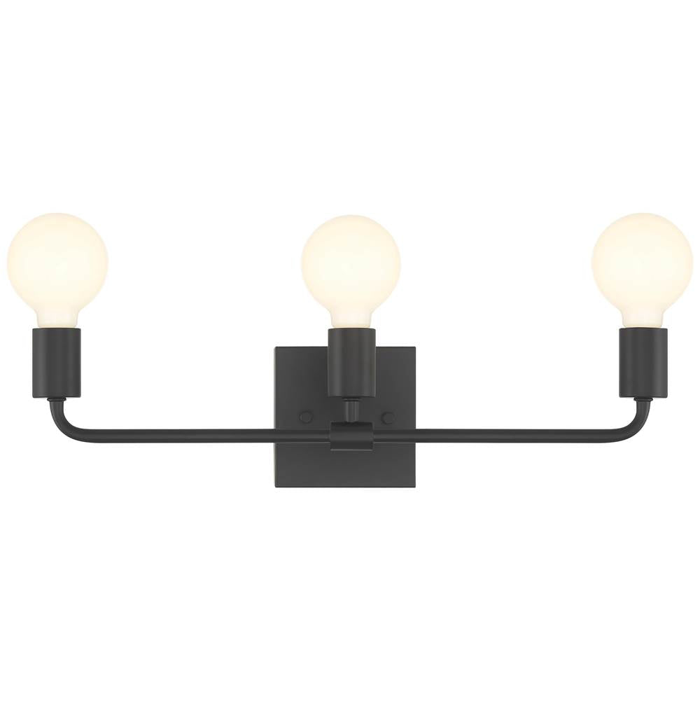 Access Lighting 62443-MBL Matte Black 3 Light Vanity Image 6