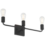 Access Lighting 62443-MBL Matte Black 3 Light Vanity Image 3