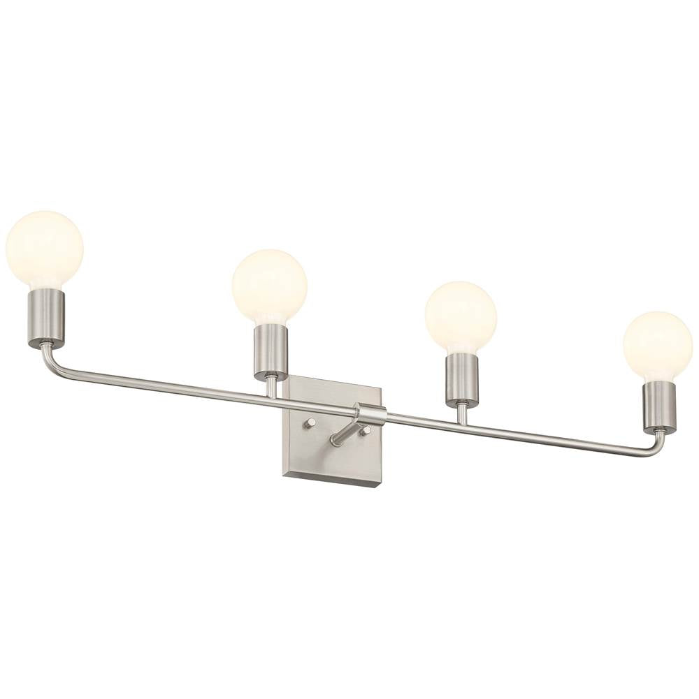 Access Lighting 62444-BS Brushed Steel 4 Light Vanity Image 2