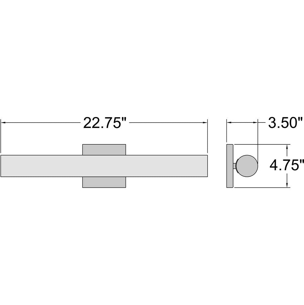 Access Lighting 62526LEDD-CH/OPL Chrome Led Vanity Image 2