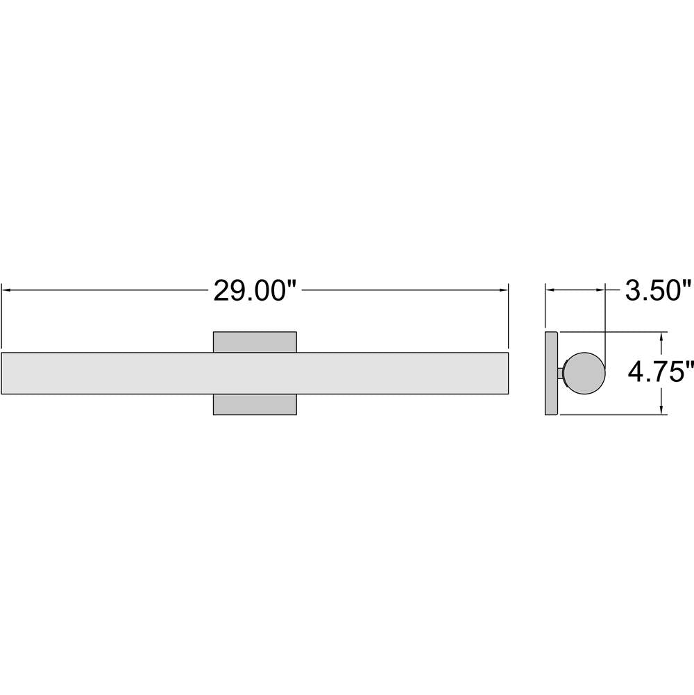 Access Lighting 62527LEDD-CH/OPL Chrome Led Vanity Image 2