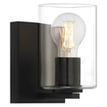 Access Lighting 62580LEDDLP-MBL/CLR Matte Black 1 Light Led Wall Sconce And Vanity Image 1