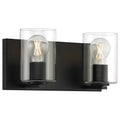 Access Lighting 62581LEDDLP-MBL/CLR Matte Black 2 Light Led Vanity Image 1