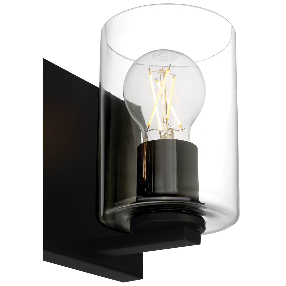 Access Lighting 62582LEDDLP-MBL/CLR Matte Black 3 Light Led Vanity Image 5
