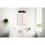 Access Lighting 62582LEDDLP-MBL/CLR Matte Black 3 Light Led Vanity Image 3