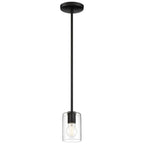 Access Lighting 62585LEDDLP-MBL/CLR Matte Black Led Pendant Image 1