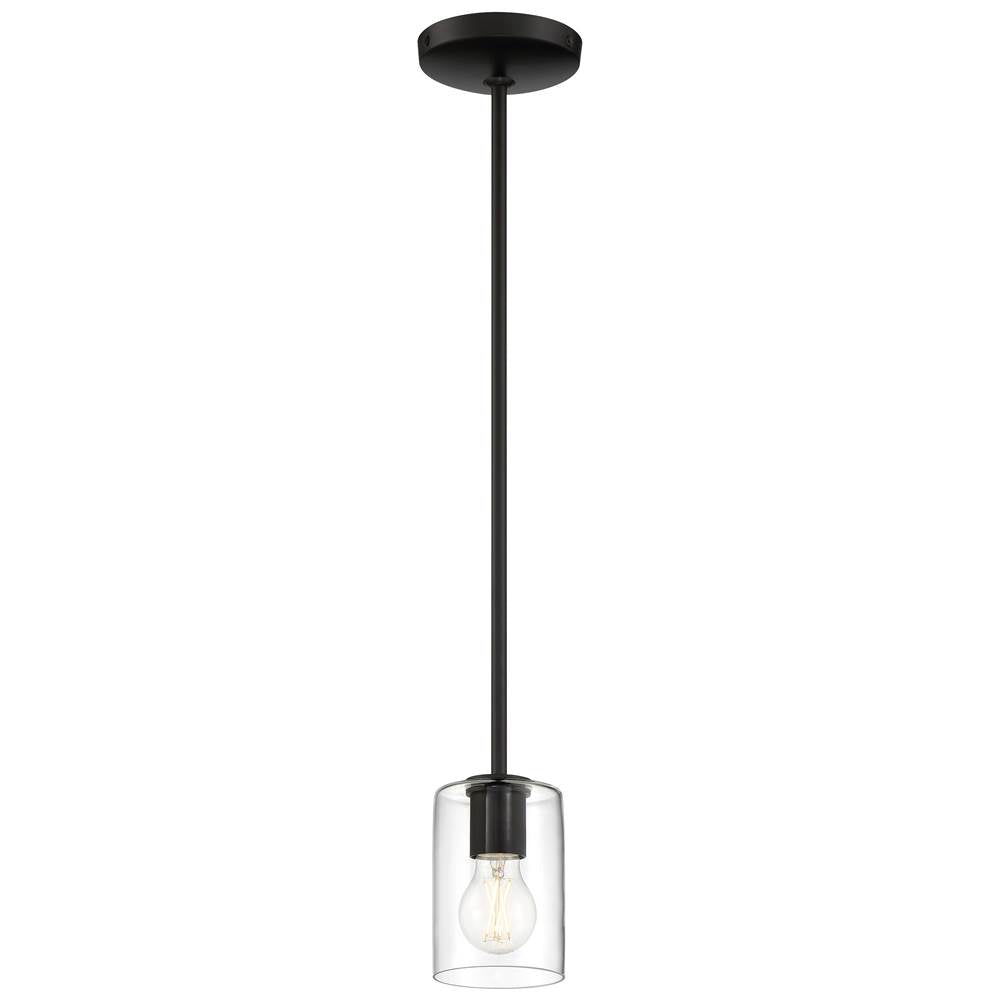 Access Lighting 62585LEDDLP-MBL/CLR Matte Black Led Pendant Image 1