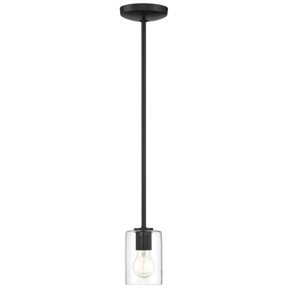 Access Lighting 62585LEDDLP-MBL/CLR Matte Black Led Pendant Image 4
