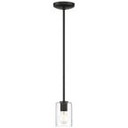 Access Lighting 62585LEDDLP-MBL/CLR Matte Black Led Pendant Image 4