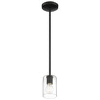 Access Lighting 62585LEDDLP-MBL/CLR Matte Black Led Pendant Image 5