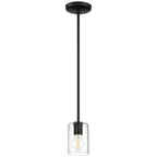 Access Lighting 62585LEDDLP-MBL/CLR Matte Black Led Pendant Image 2