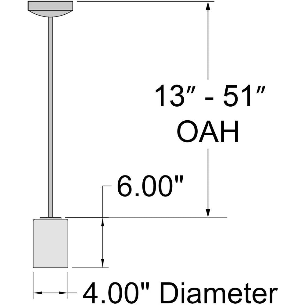 Access Lighting 62585LEDDLP-MBL/CLR Matte Black Led Pendant Image 3