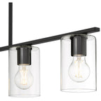 Access Lighting 62586LEDDLP-MBL/CLR Matte Black Led Linear Pendant Image 4