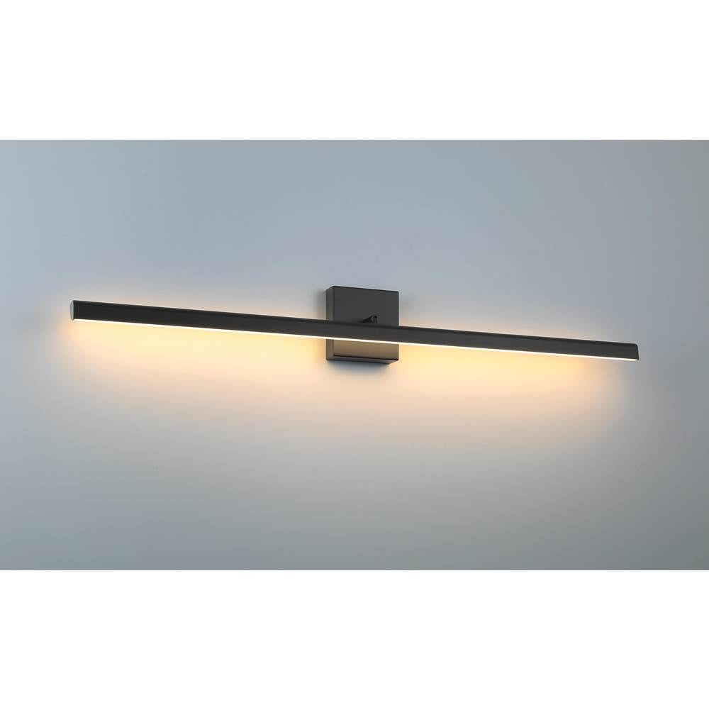 Access Lighting 62607LEDD-MBL/ACR Matte Black Float Adjustable Led Vanity Image 4