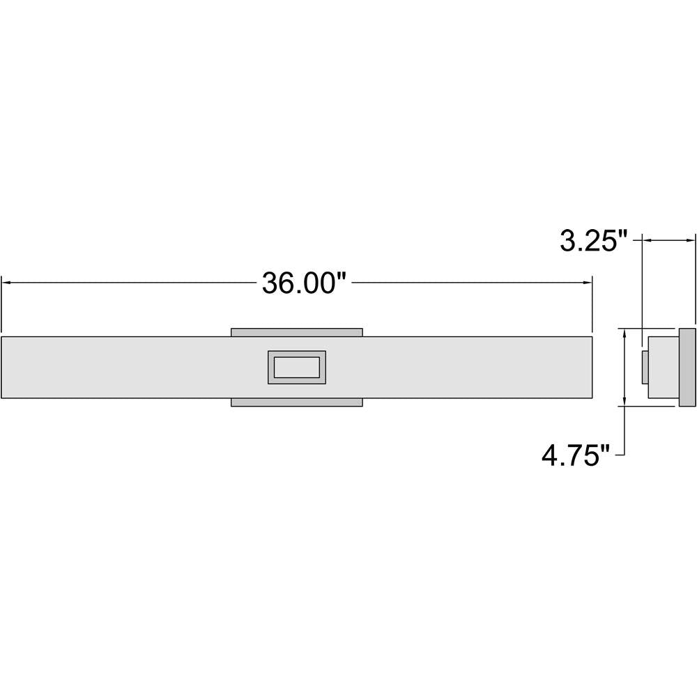 Access Lighting 62613LEDD-BS/OPL Brushed Steel Led Vanity Image 2