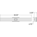 Access Lighting 62613LEDD-BS/OPL Brushed Steel Led Vanity Image 2