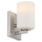 Access Lighting 62621-BS/OPL Brushed Steel 1 Light Wall Sconce And Vanity Image 4