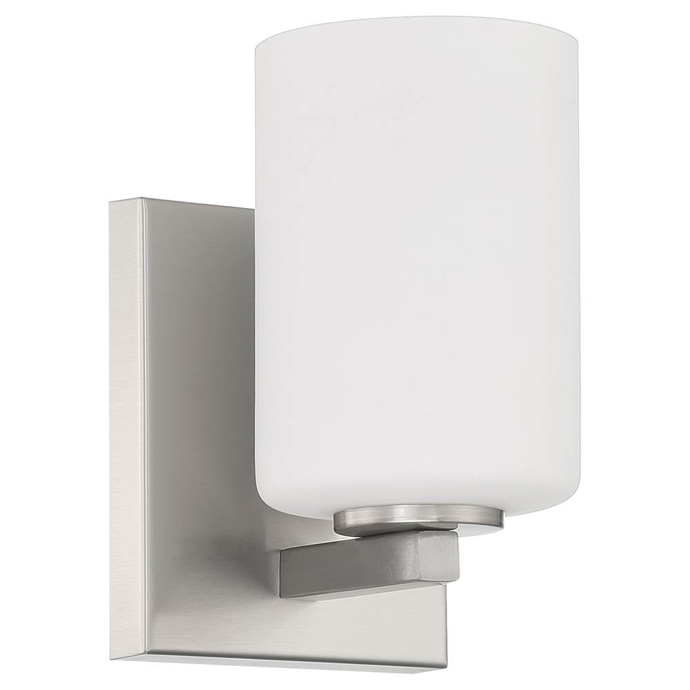 Access Lighting 62621-BS/OPL Brushed Steel 1 Light Wall Sconce And Vanity Image 2
