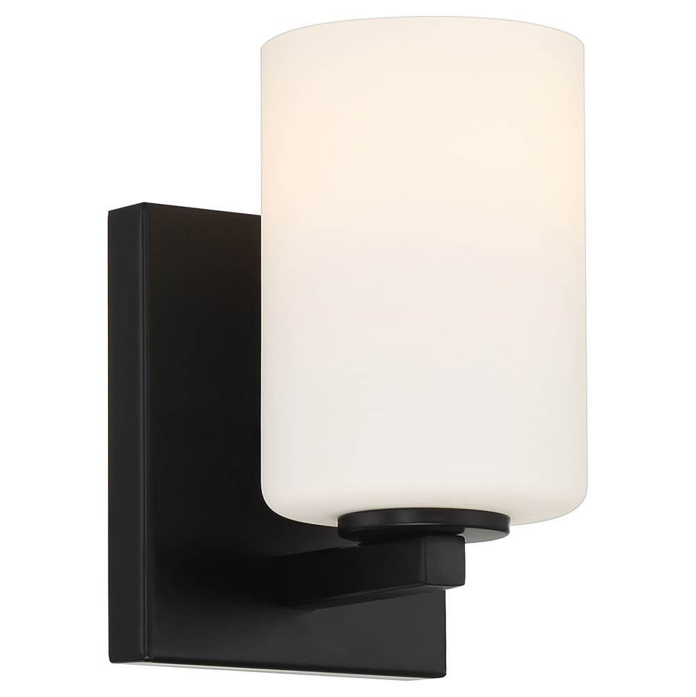 Access Lighting 62621LEDDLP-MBL/OPL Matte Black 1 Light Led Wall Sconce And Vanity Image 1