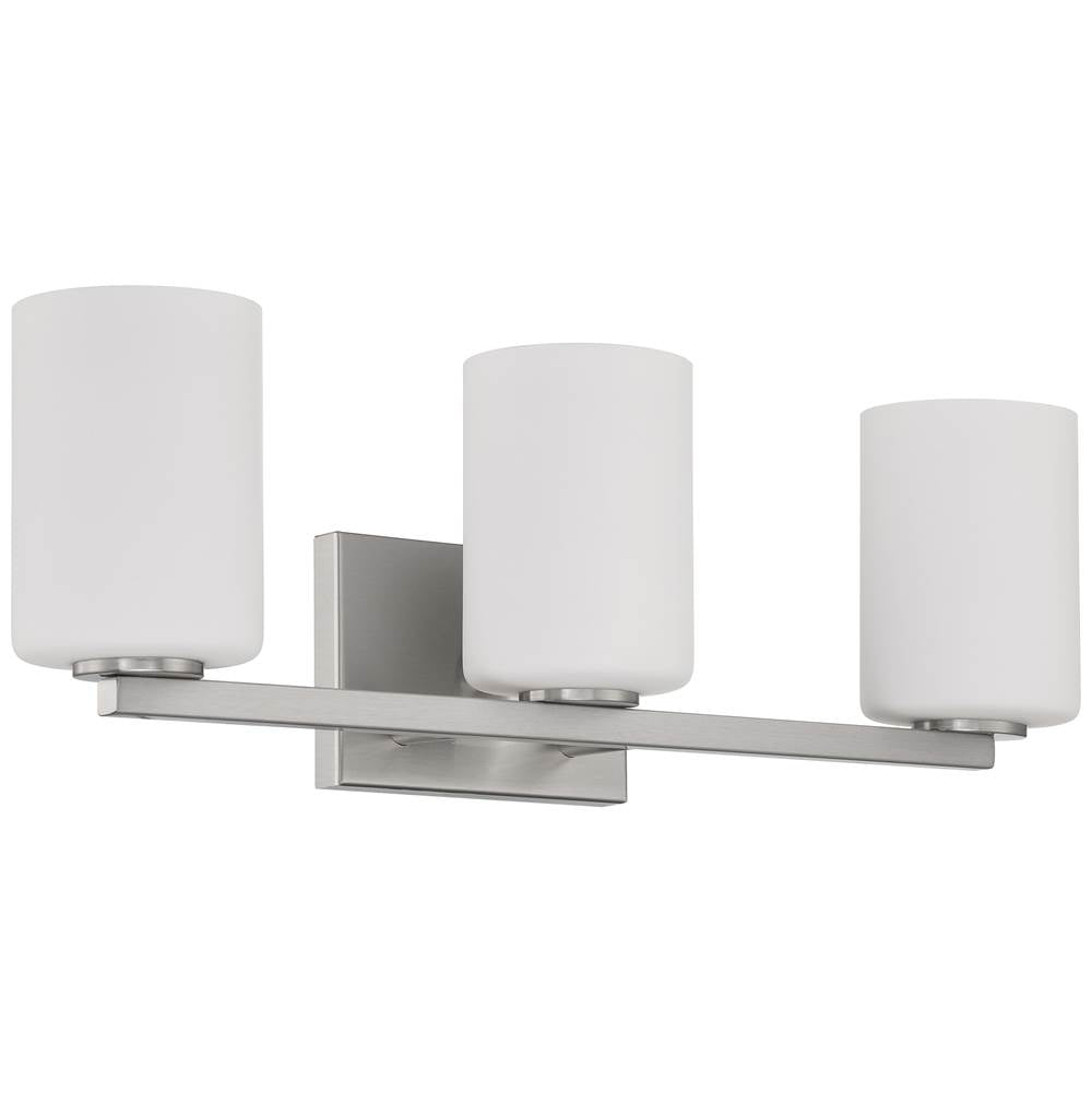 Access Lighting 62623-BS/OPL Brushed Steel Sienna 3 Light Vanity Image 2
