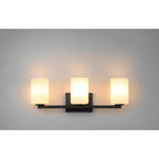 Access Lighting 62623-MBL/OPL Matte Black Sienna 3 Light Vanity Image 3