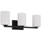 Access Lighting 62623-MBL/OPL Matte Black Sienna 3 Light Vanity Image 2