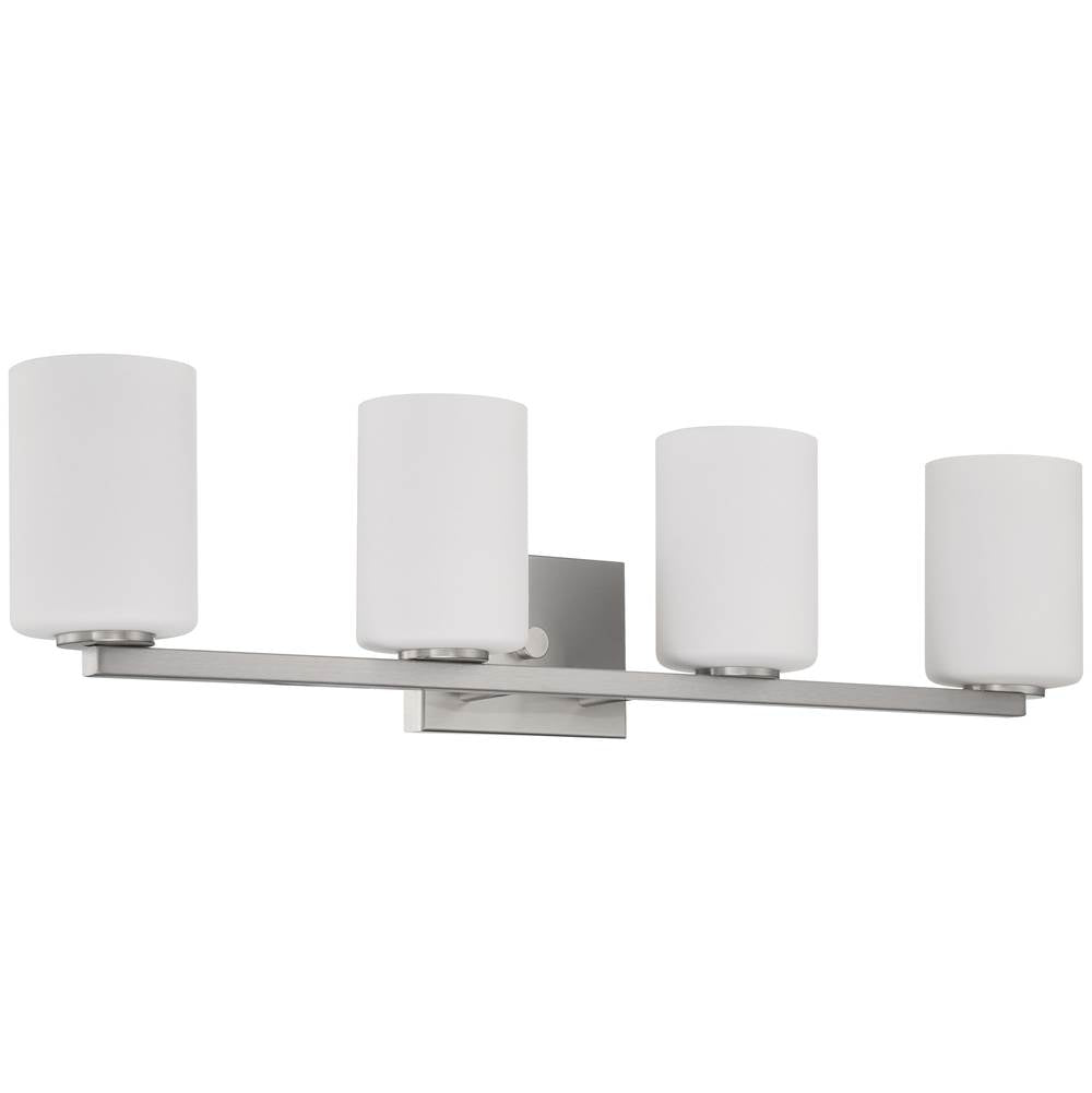 Access Lighting 62624-BS/OPL Brushed Steel Sienna 4 Light Vanity Image 2