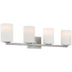 Access Lighting 62624LEDDLP-BS/OPL Brushed Steel Sienna 4 Light Led Vanity Image 1