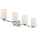 Access Lighting 62624LEDDLP-BS/OPL Brushed Steel Sienna 4 Light Led Vanity Image 4