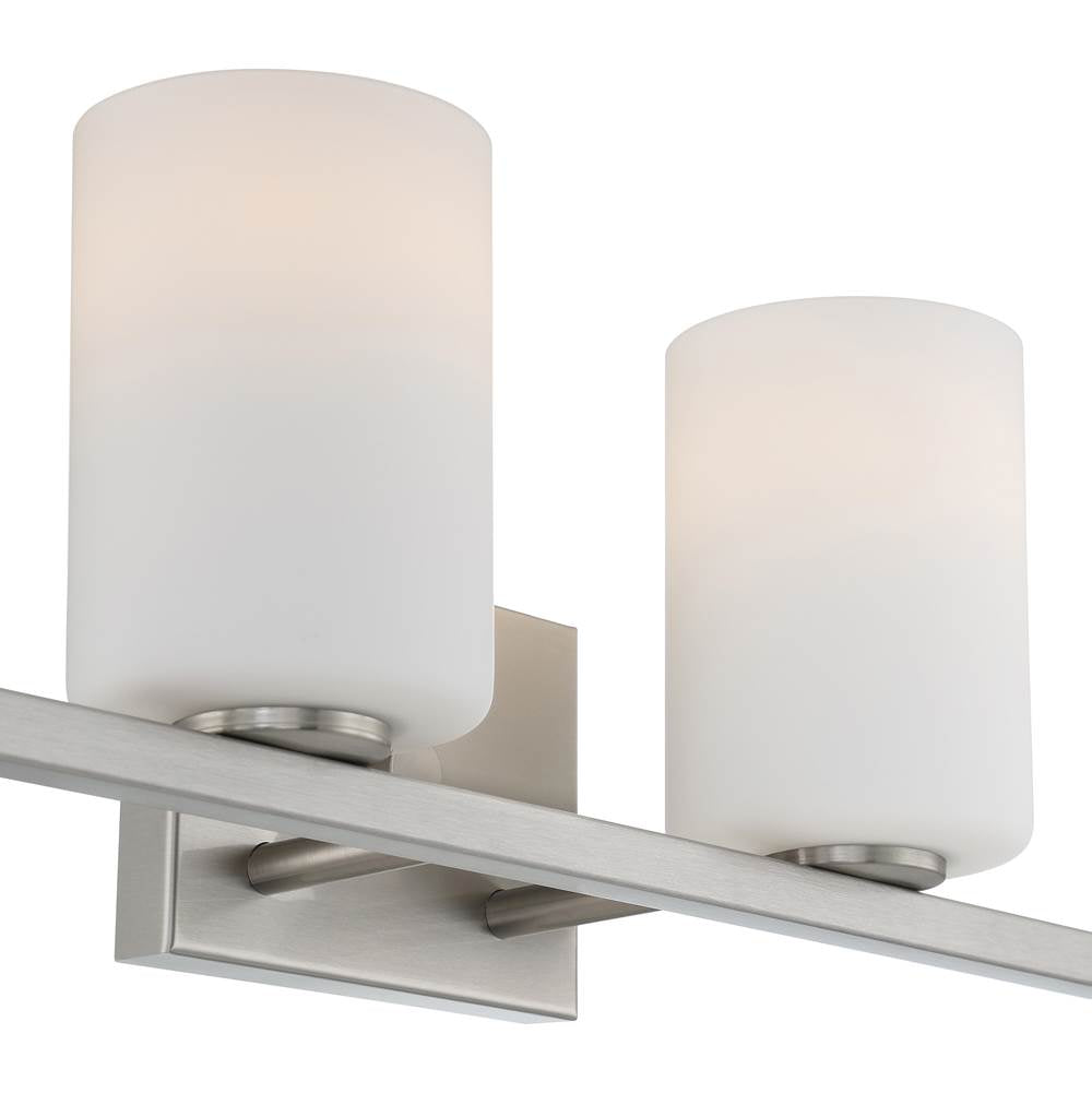 Access Lighting 62624LEDDLP-BS/OPL Brushed Steel Sienna 4 Light Led Vanity Image 3