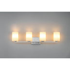 Access Lighting 62624LEDDLP-BS/OPL Brushed Steel Sienna 4 Light Led Vanity Image 2