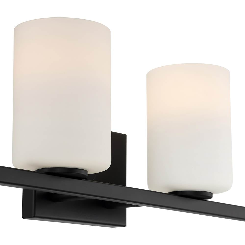 Access Lighting 62624LEDDLP-MBL/OPL Matte Black Sienna 4 Light Led Vanity Image 2