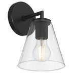Access Lighting 62631-MBL/CLR Matte Black 1 Light Wall Sconce Image 5