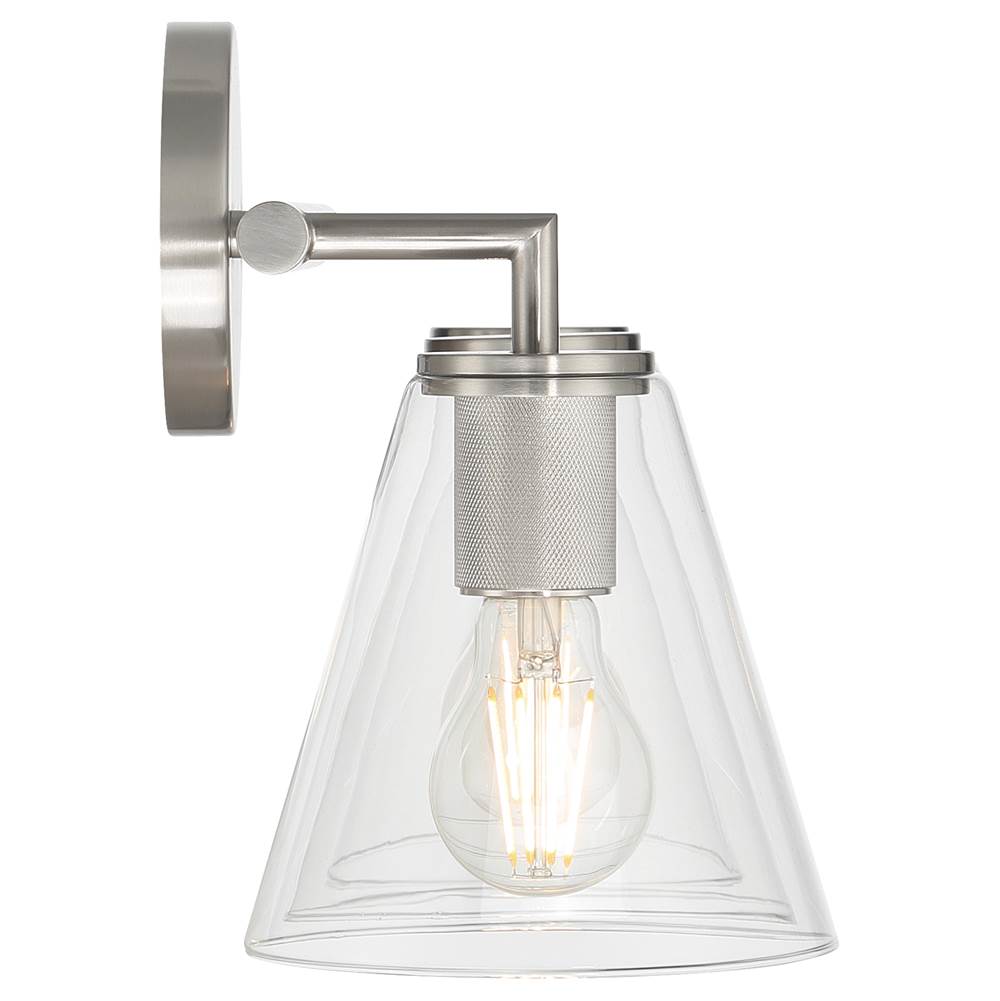 Access Lighting 62633-BS/CLR Brushed Steel 3 Light Vanity Image 5