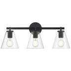 Access Lighting 62633-MBL/CLR Matte Black 3 Light Vanity Image 6