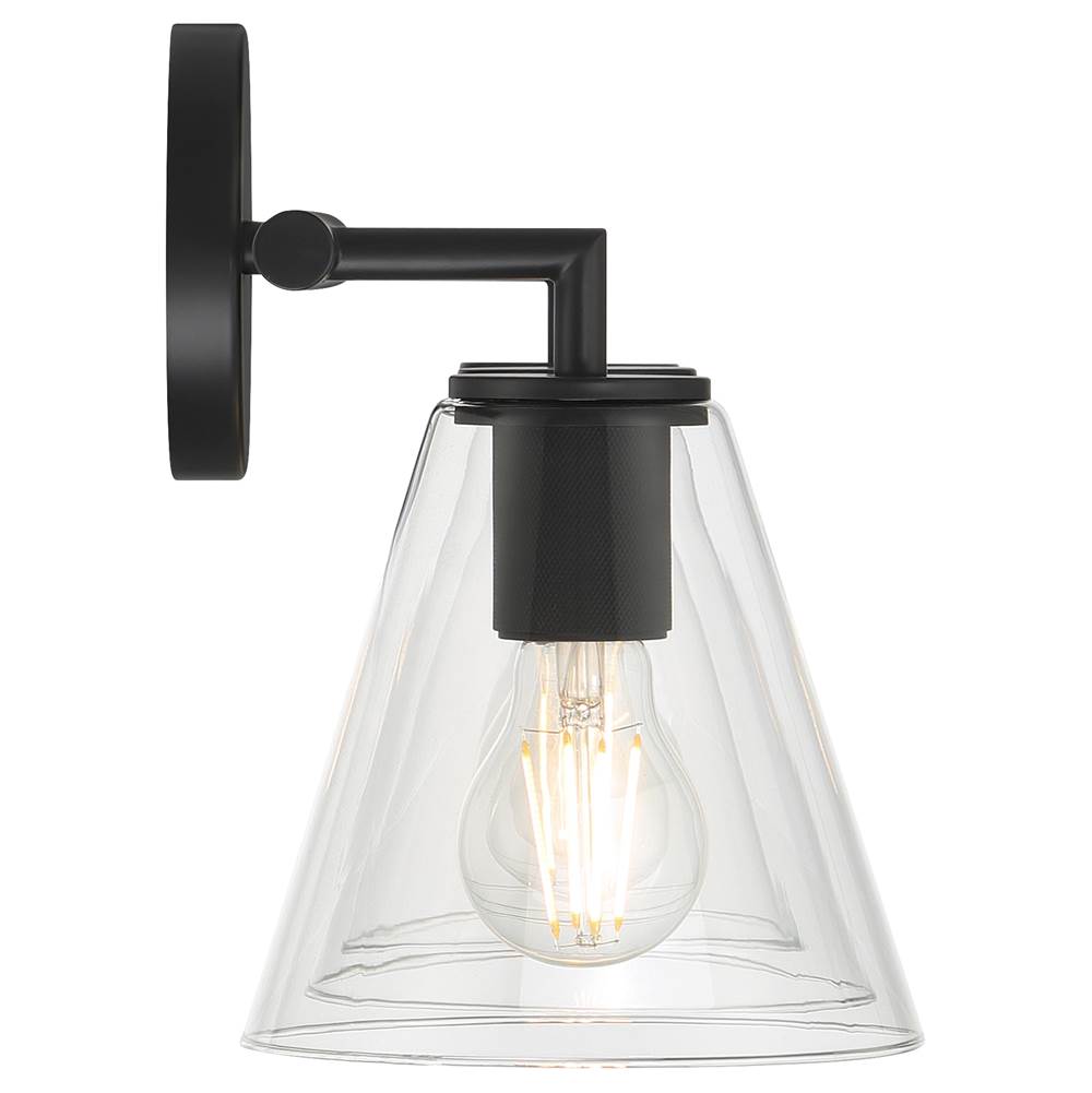 Access Lighting 62633-MBL/CLR Matte Black 3 Light Vanity Image 5