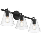 Access Lighting 62633-MBL/CLR Matte Black 3 Light Vanity Image 4