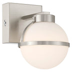 Access Lighting 62641LEDDCS-BS/OPL Brushed Steel 5cct Led Wall Sconce Image 1