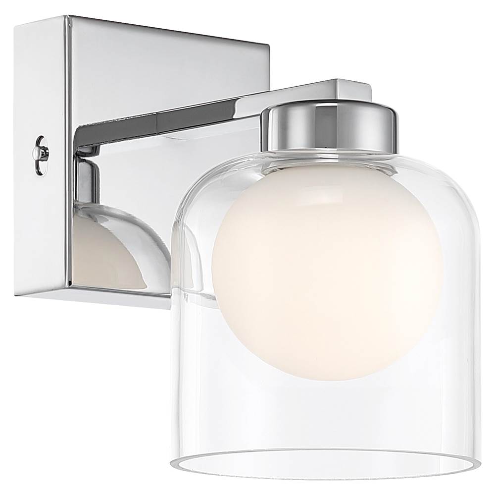 Access Lighting 63041LEDDCS-CH/CLOP Chrome 3cct Led Wall Sconce Image 1