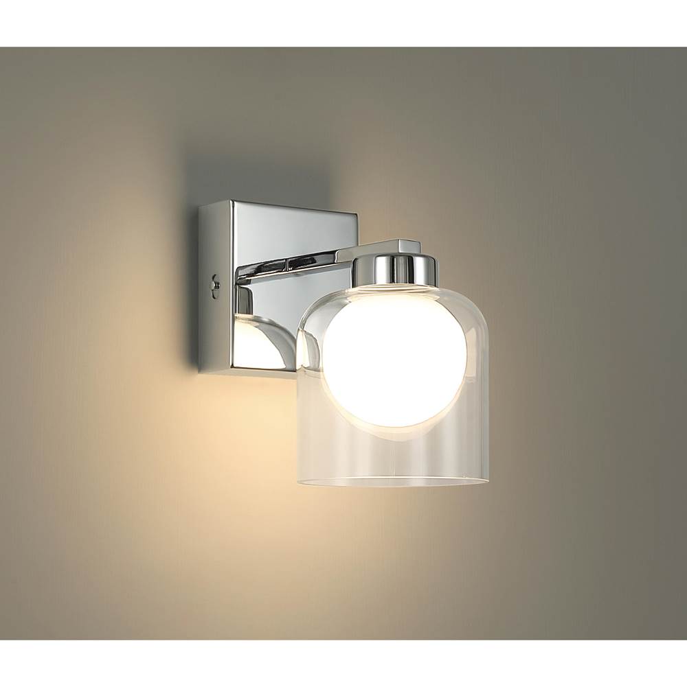 Access Lighting 63041LEDDCS-CH/CLOP Chrome 3cct Led Wall Sconce Image 2