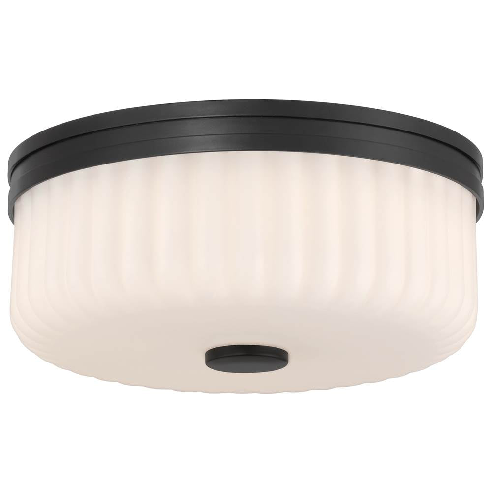 Access Lighting 63048LEDDCS-MBL/OPL Matte Black 3cct Led Flush Mount Image 1