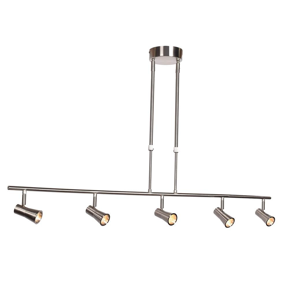 Access Lighting 63065LEDD-CH Chrome 5 Light Led Pendant Spotlight Image 1
