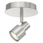 Access Lighting 63071LEDDLP-BS Brushed Steel 1 Light Adjustable Led Flush Mount Image 1