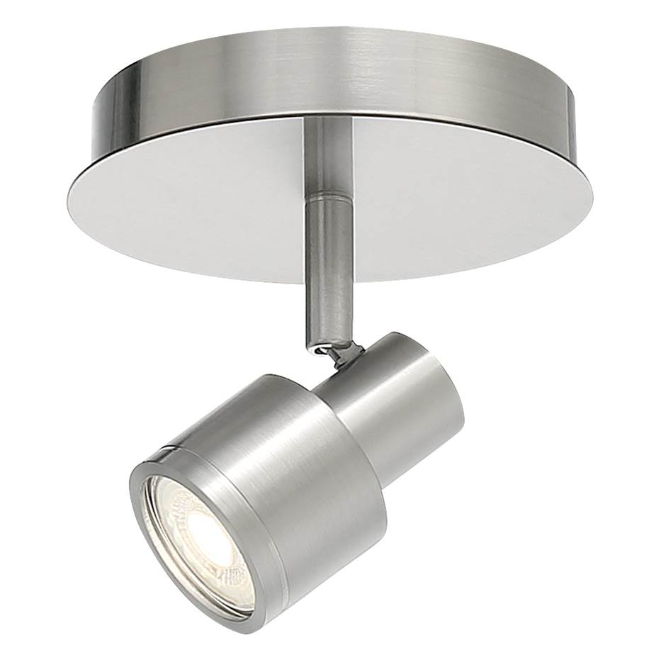 Access Lighting 63071LEDDLP-BS Brushed Steel 1 Light Adjustable Led Flush Mount Image 4